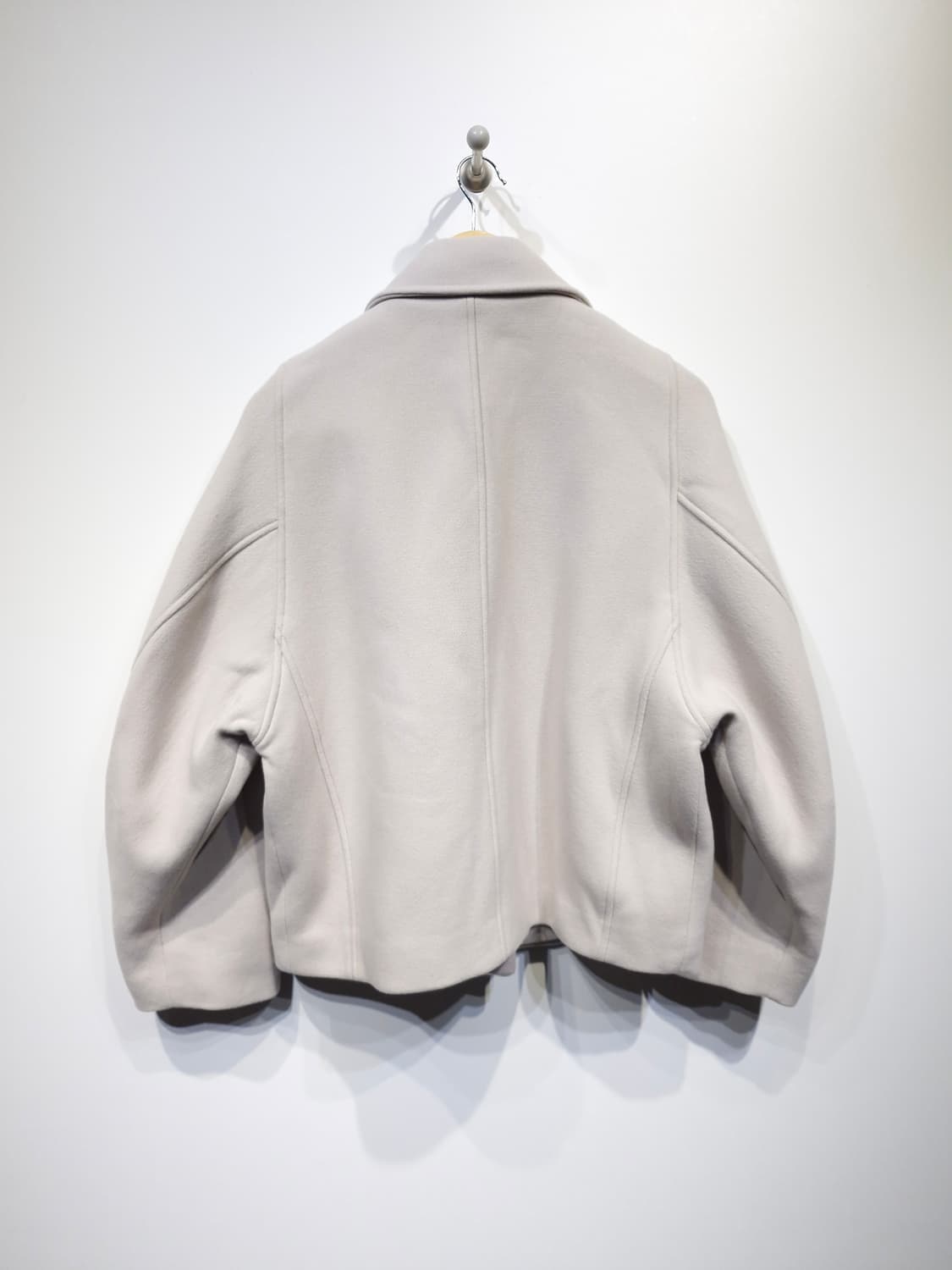 프론트로우(RTONTROW)코쿤슬리브 울캐시미어 코트 더스티베이지 상품이미지4