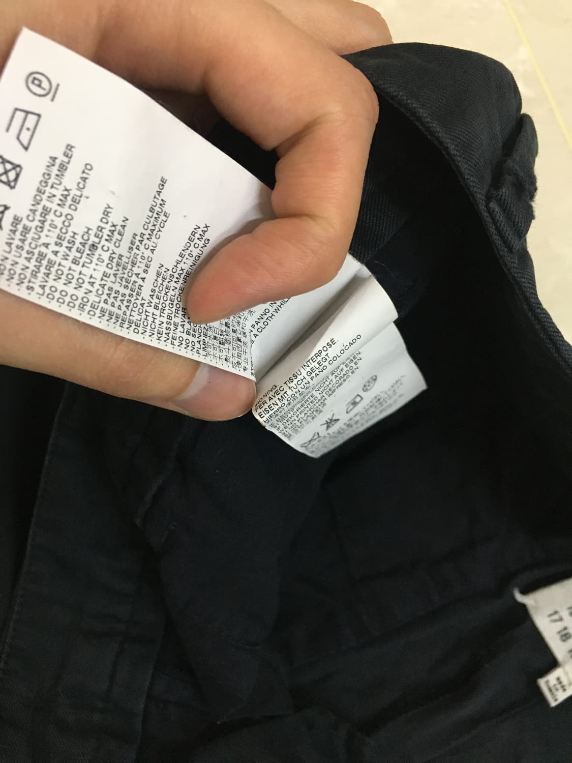 마르지엘라 치노 팬츠 블랙 상품이미지8