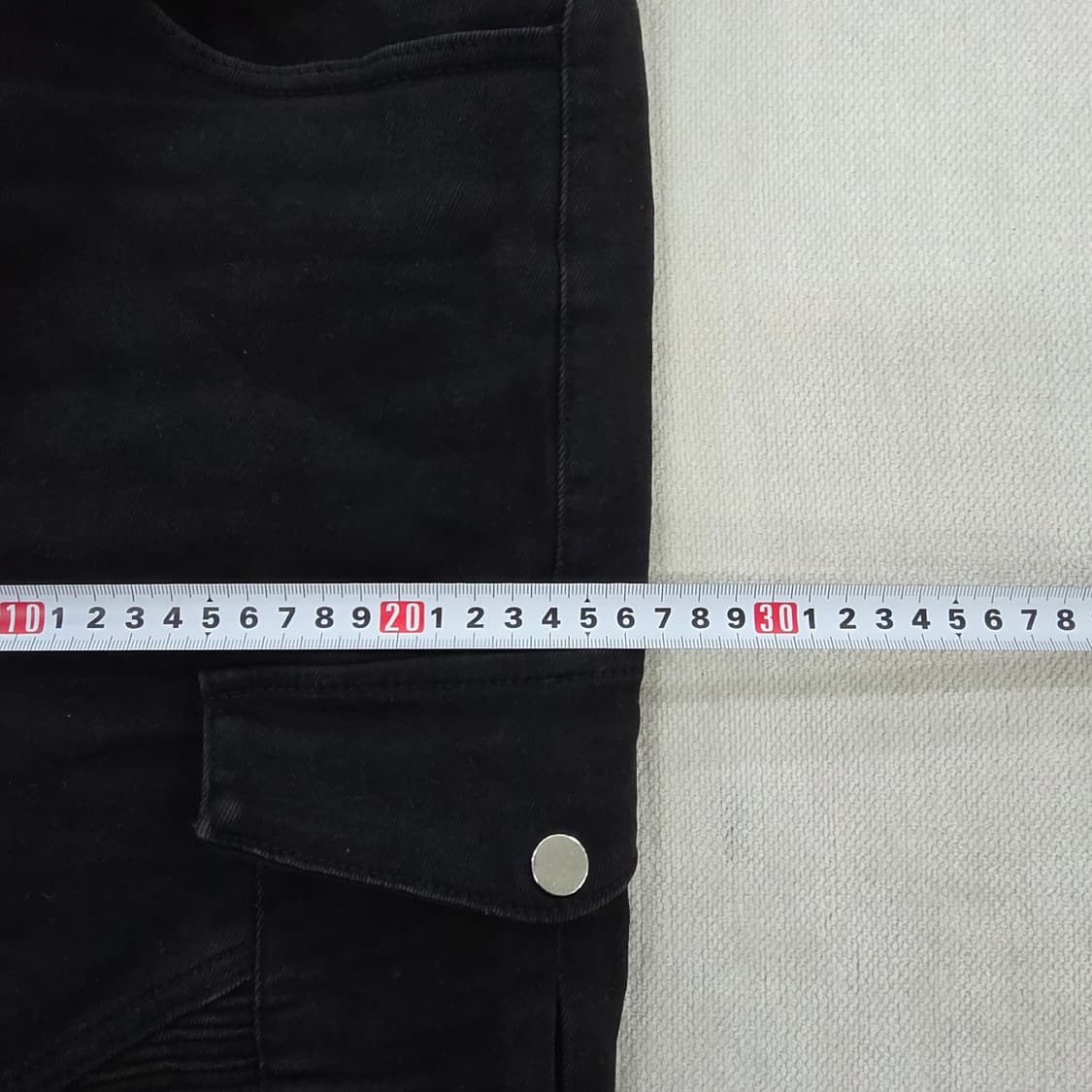 [실측확인] 모토 팬츠 바이크 흑청 데님팬츠 1231J 상품이미지6