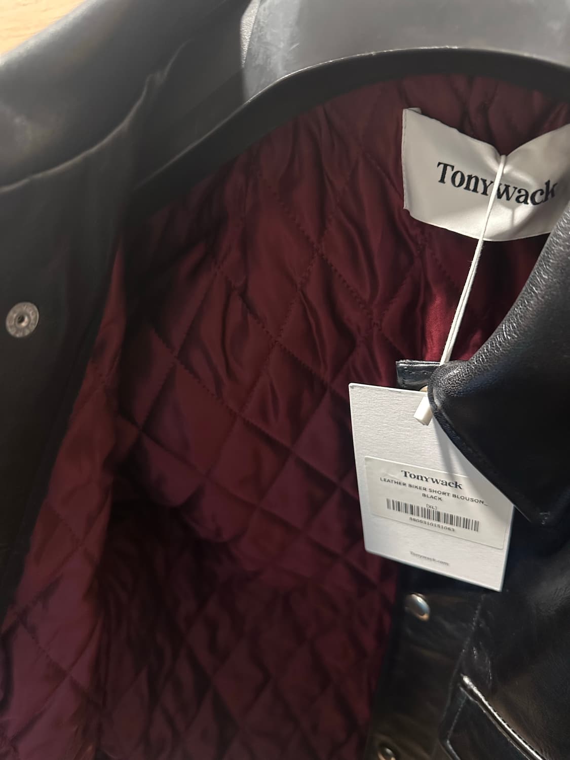 Tonywack Calf Leather Zip Blouson Jacket 상품이미지2