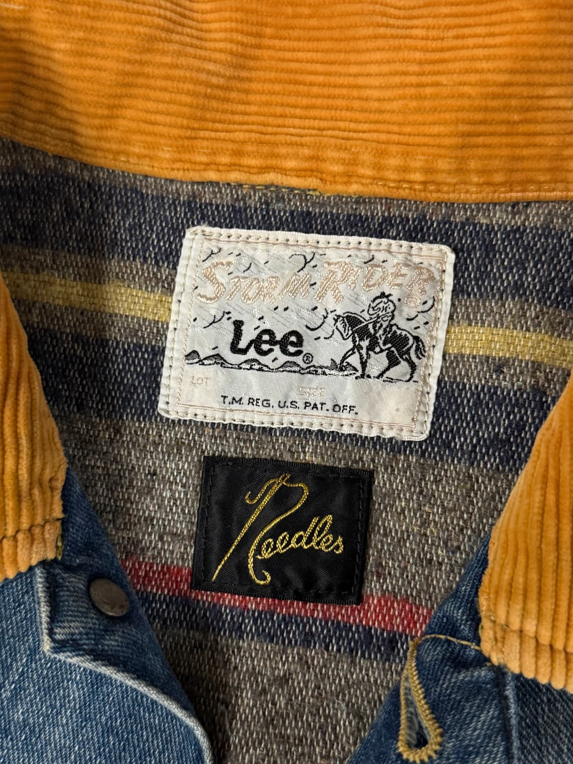 니들스 X 리(needles X Lee) 스톰라이더 데님 자켓 S  상품이미지3