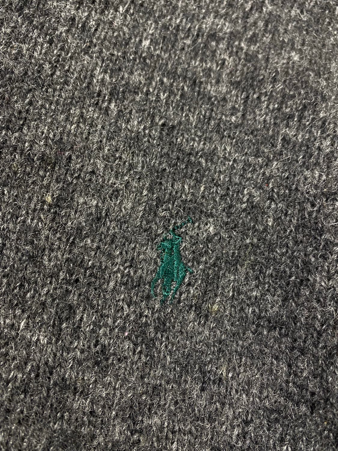 [95] 80s 폴로 랄프로렌 셔틀랜드 울 니트 그레이 상품이미지3