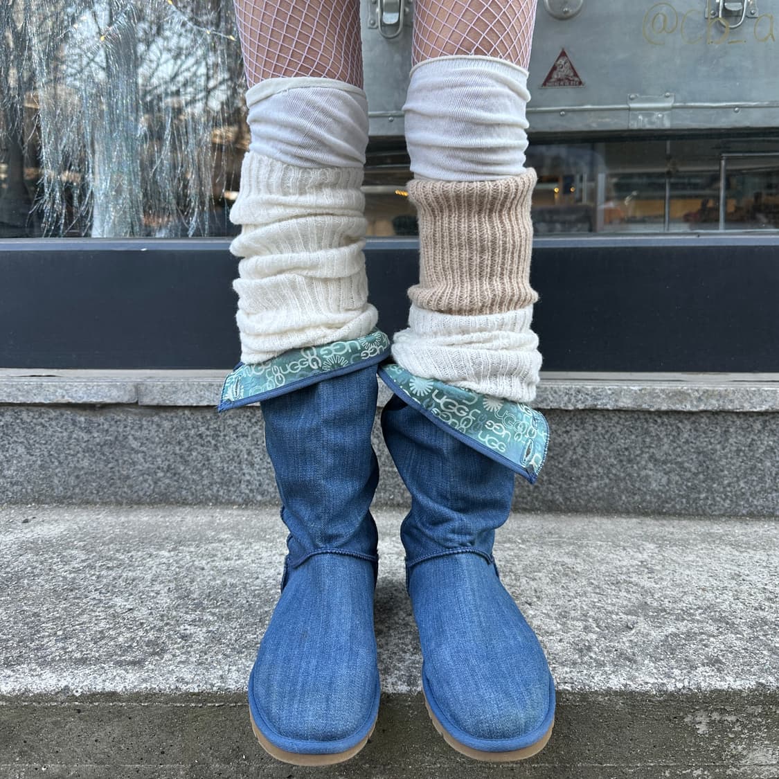 00s 데님 롱 어그 부츠 상품이미지7