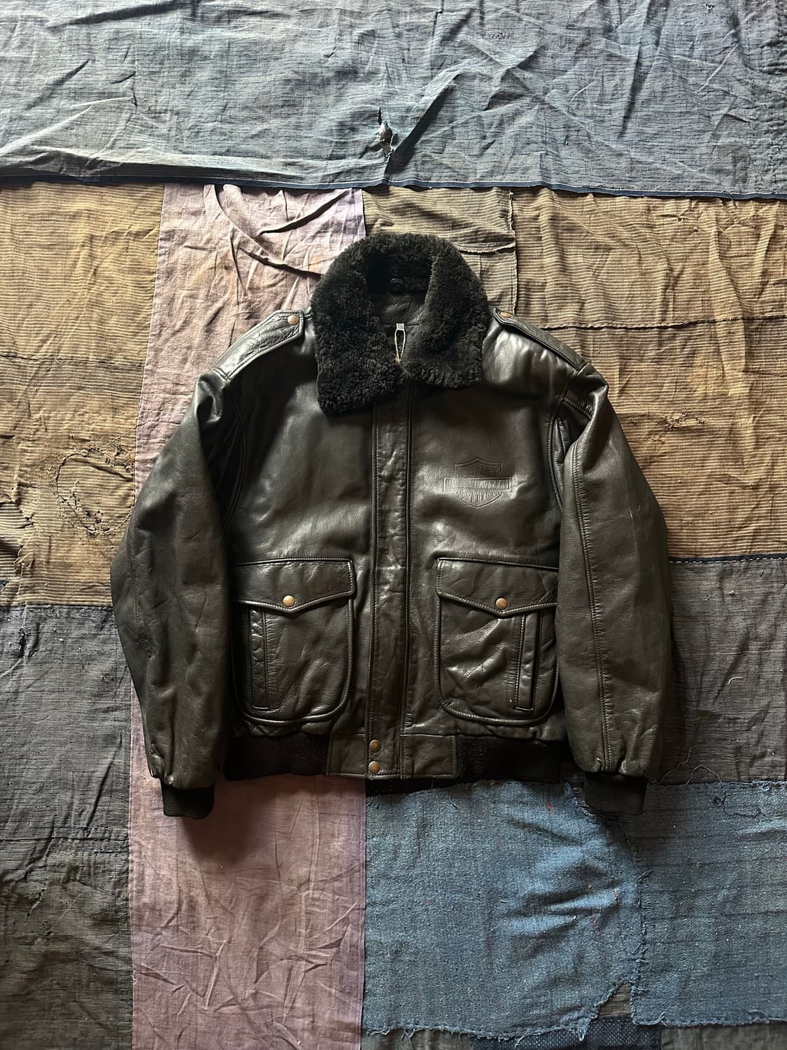 Vintage Harley Davidson Leather Jacket 상품이미지2