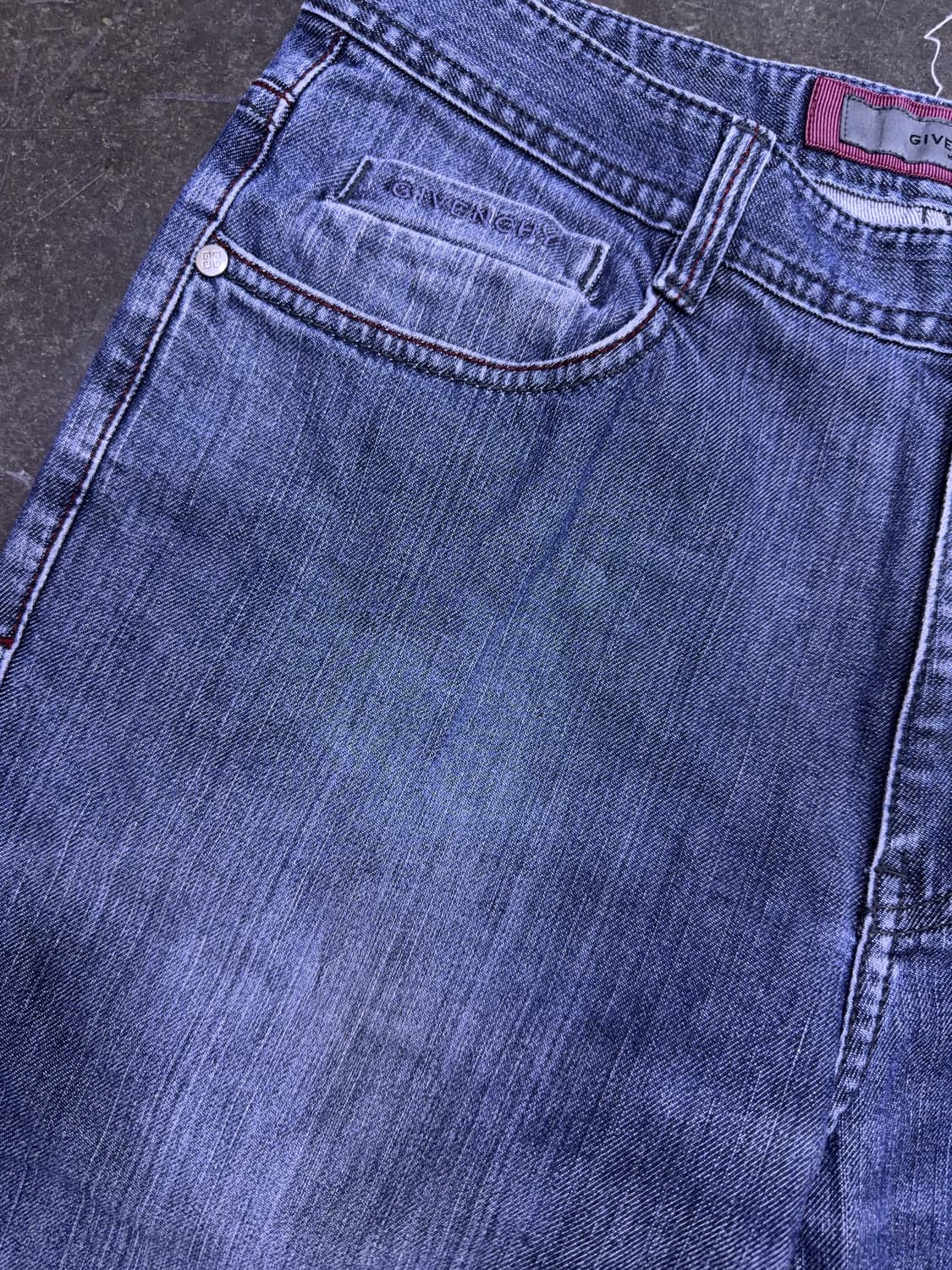 지방시 루즈핏 빈티지 워싱 쿨 그레이 데님팬츠 32 상품이미지4