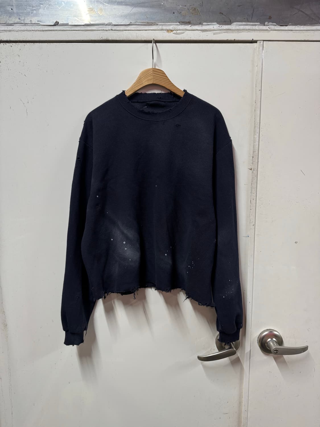 빈티지 와플 긴팔 상품이미지1