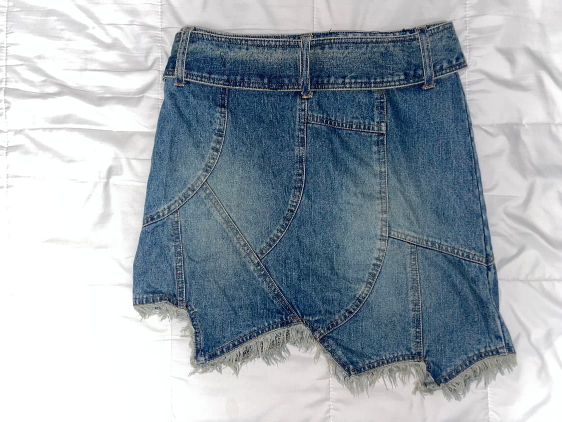 vintage denim mini skirt 상품이미지2