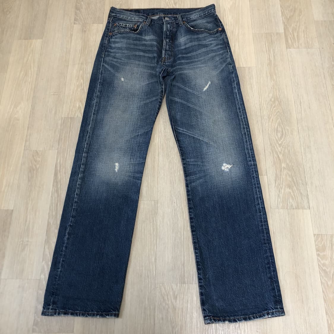 (31) 00's 리바이스 501 스트레이트진 04501 워시드 연청 데 상품이미지1