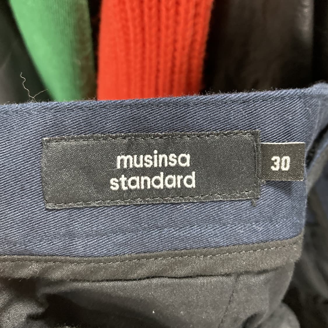 무신사스탠다드 여성면바지 네이비 30  상품이미지4