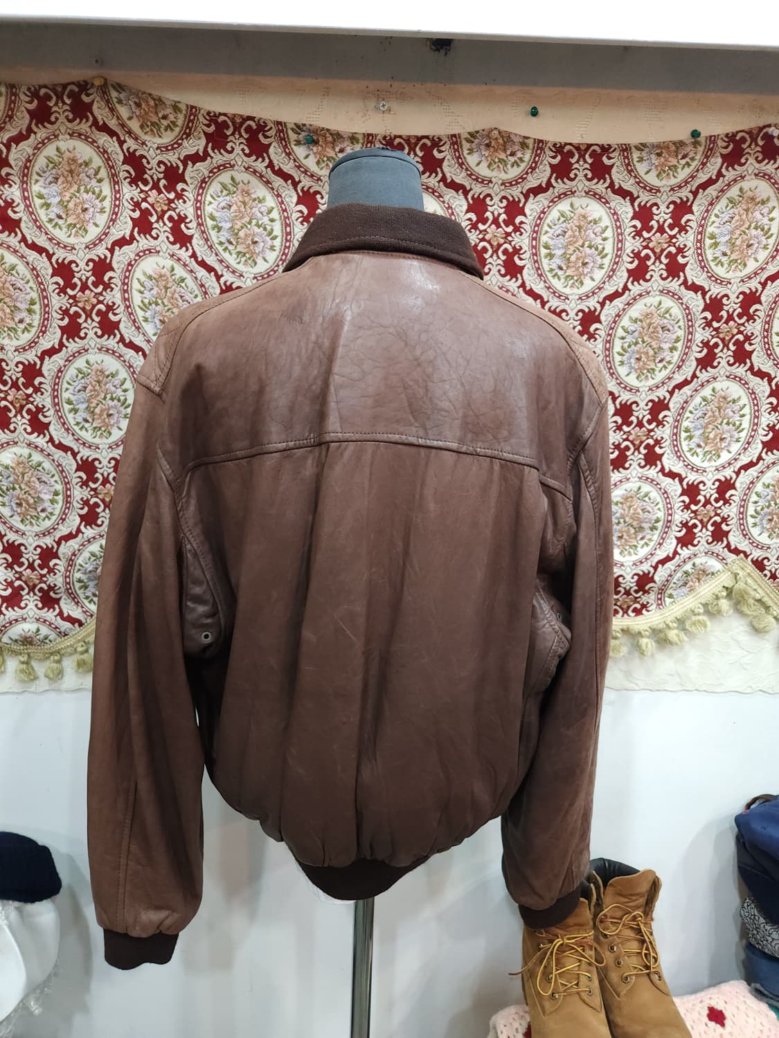 쉐비뇽 90s 양가죽 항공점퍼 프랑스제작 상품이미지9