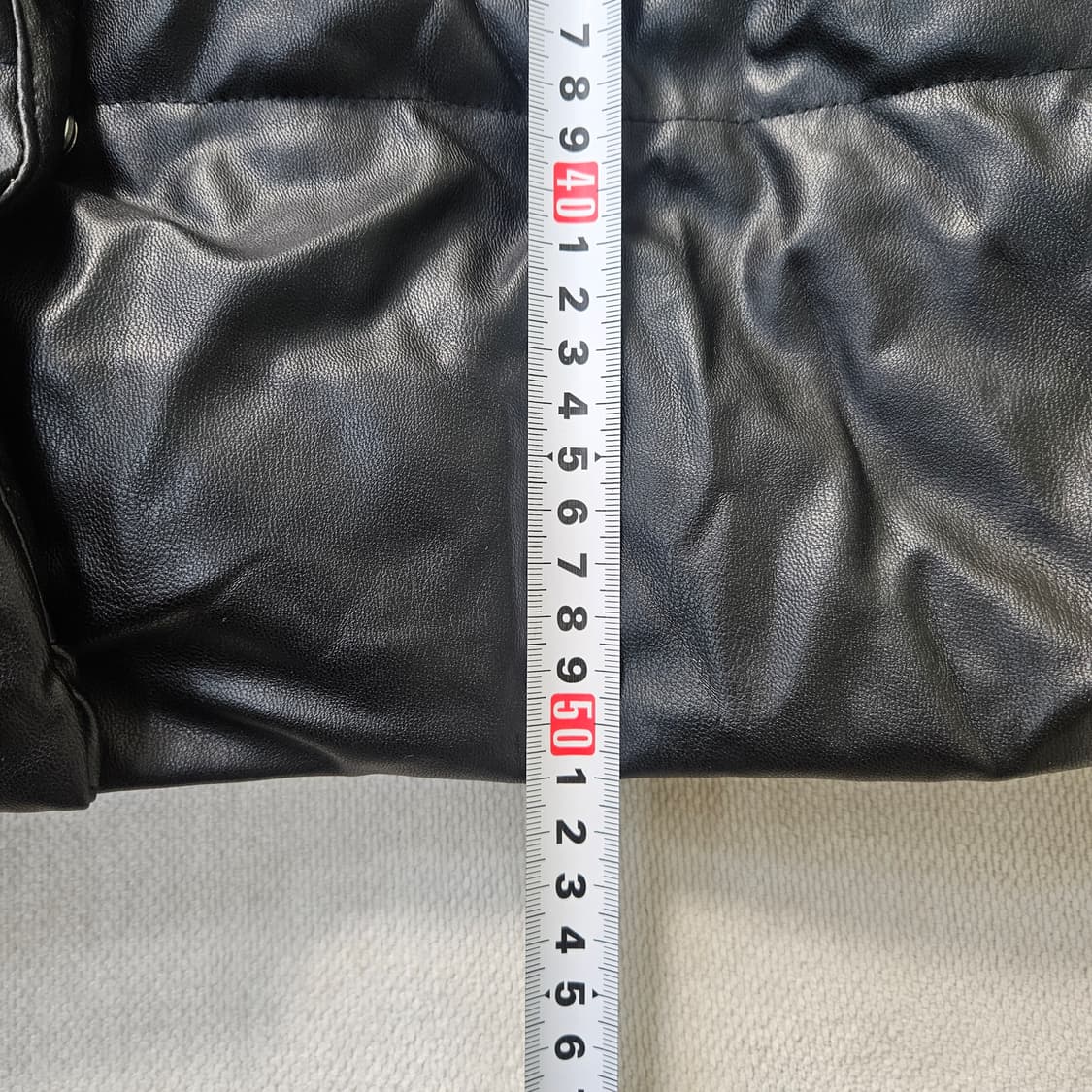 S 자라 블랙 레더라이크 숏 패딩 자켓 0309Y 상품이미지7