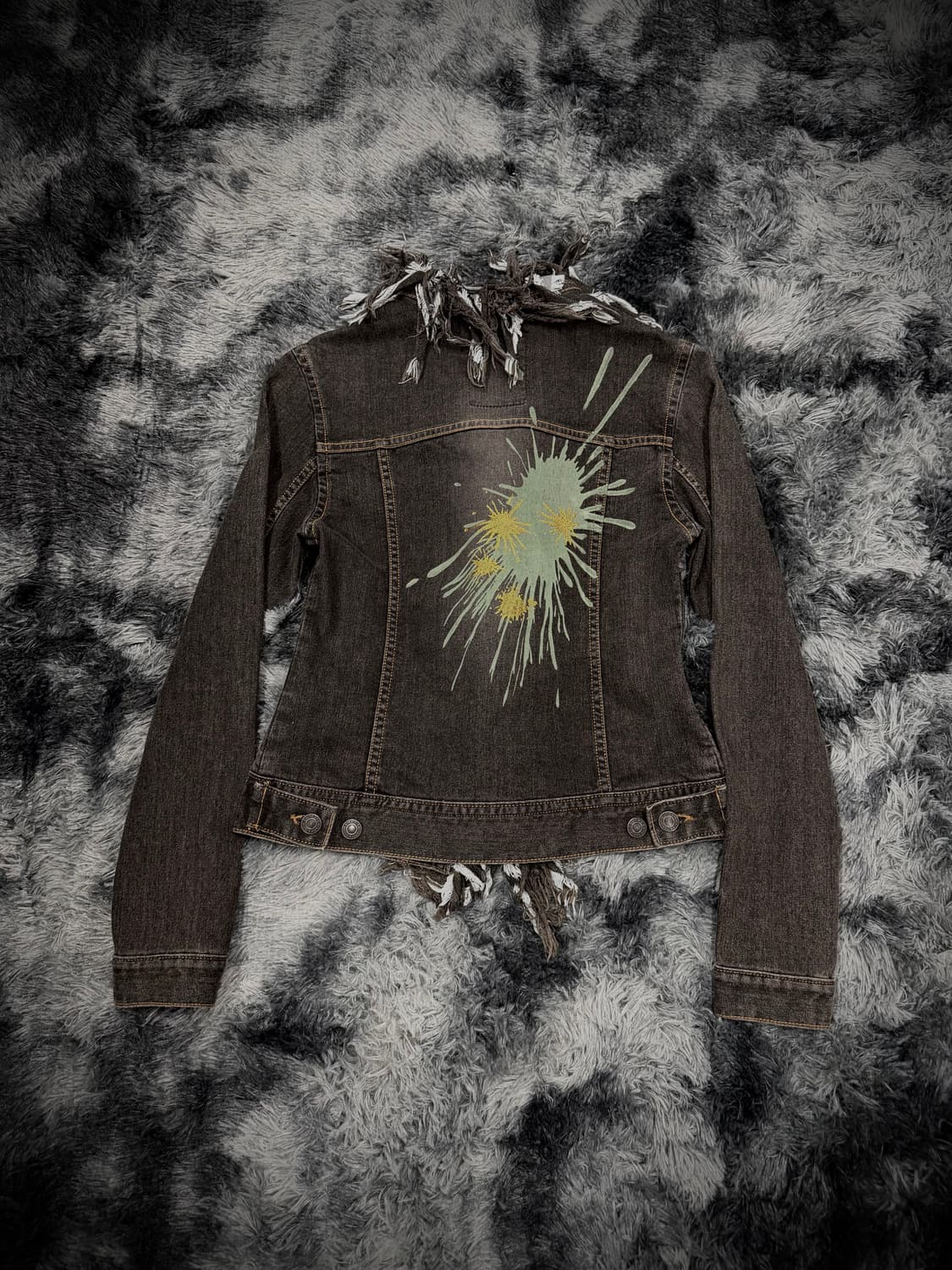 Algonquins 페인팅 테슬 데님자켓 상품이미지2