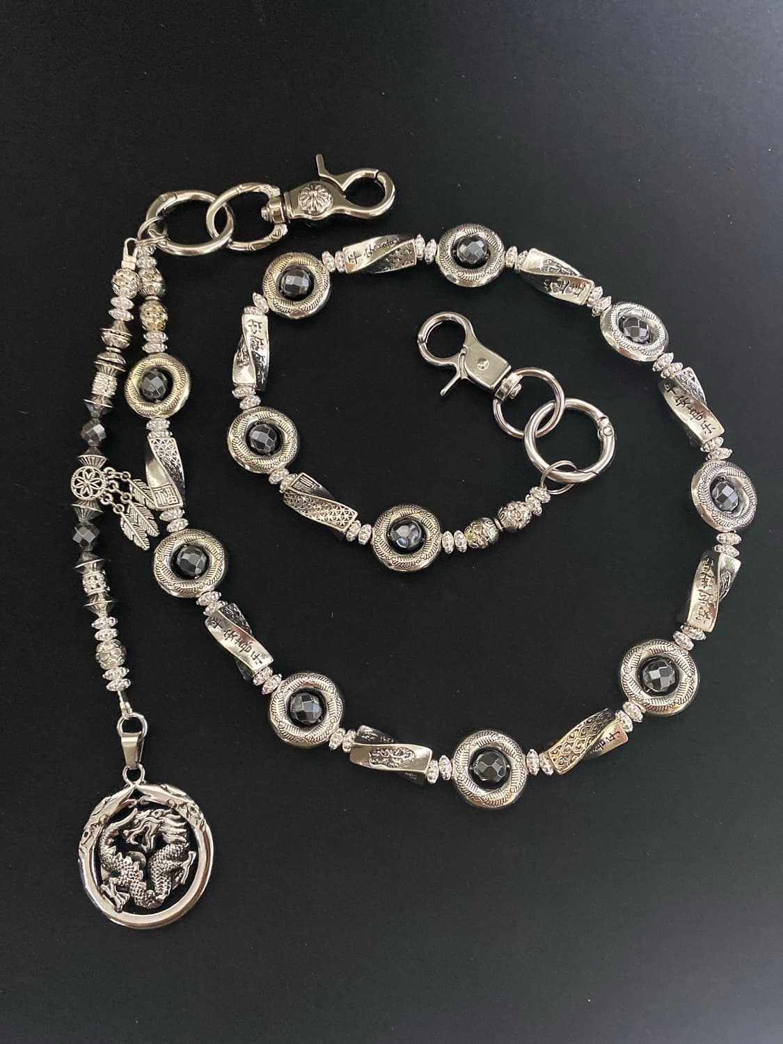 다크 에스닉 팬츠 체인 상품이미지4