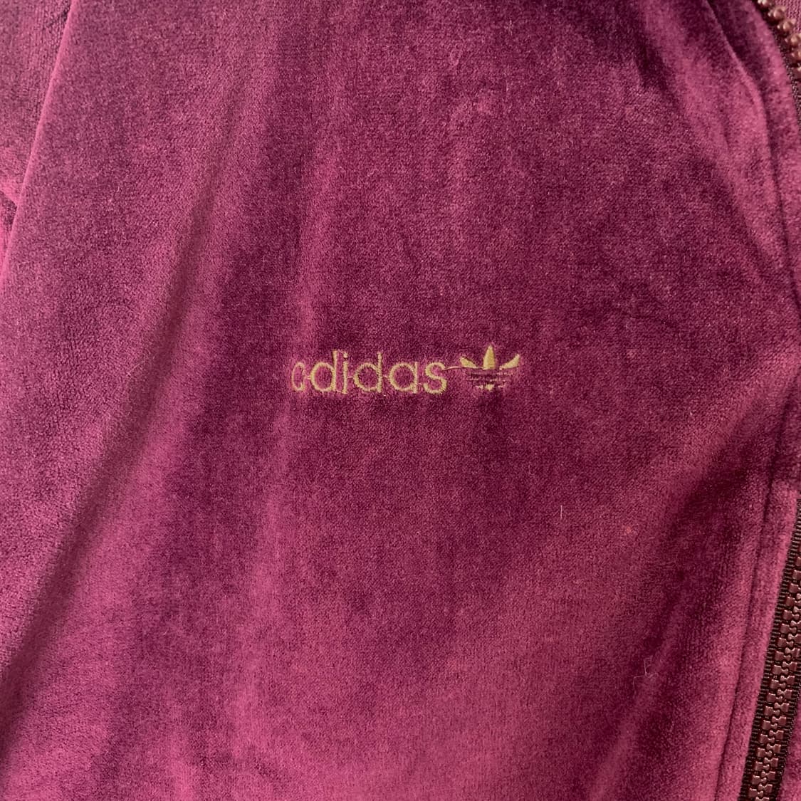 아디다스 90s 벨루어 버건디 트랙탑 져지 상품이미지3