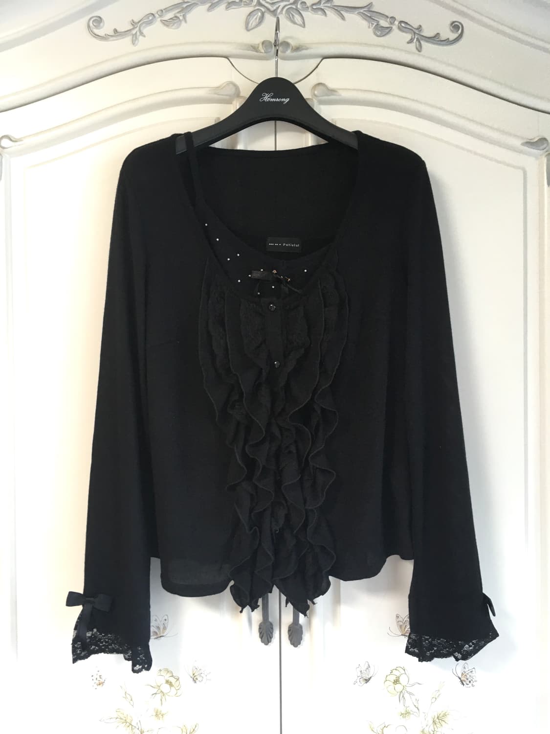 Black ruffle lace cd 상품이미지1