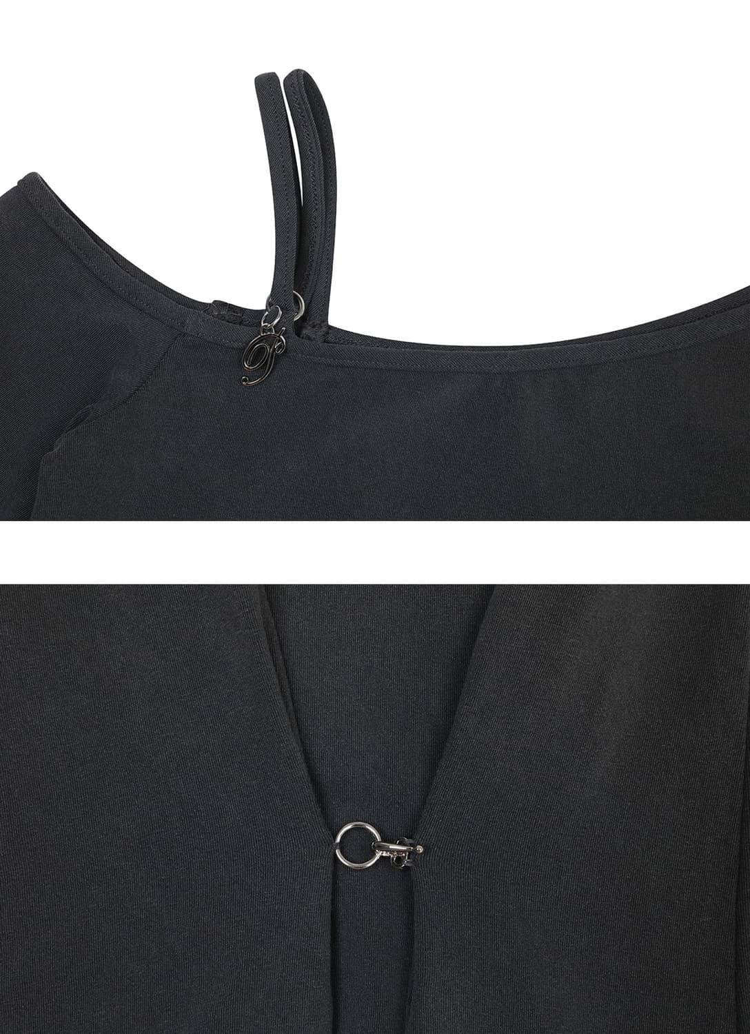 RUBY HOOK LONG SLEEVE charcoal 상품이미지3