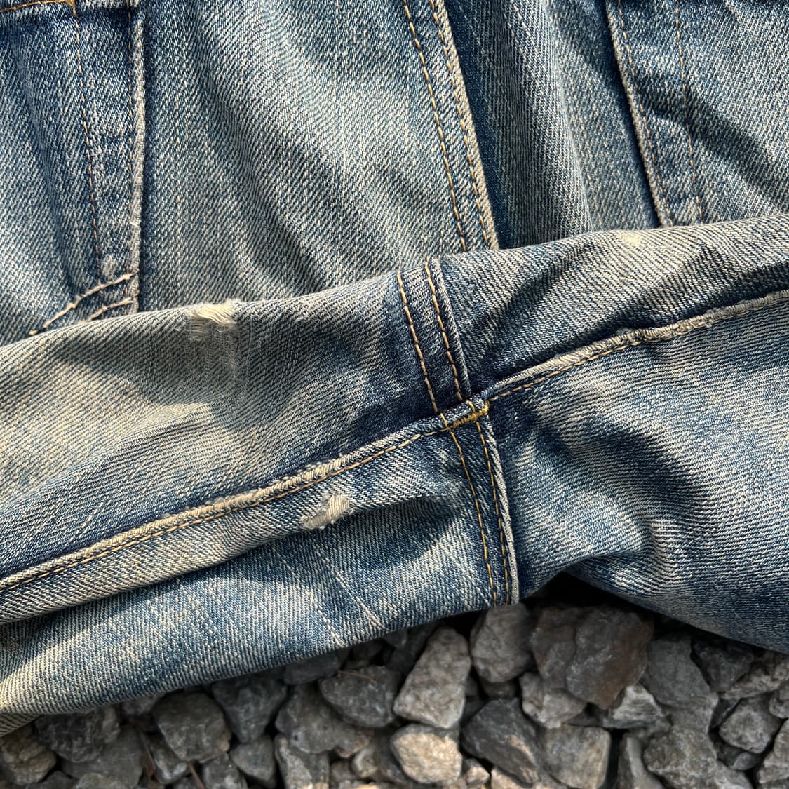 90s에드윈(JAPAN) 505ZX 신치백 셀비지 데님(실측확인) 상품이미지6