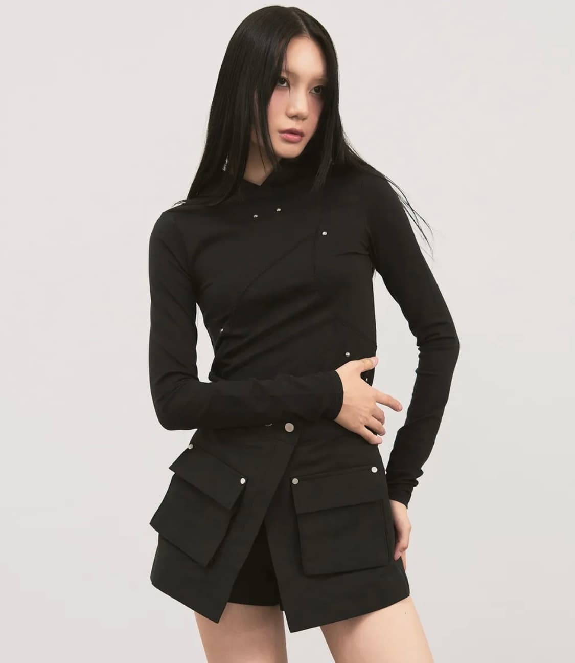 시스에이 스터드 후드 상품이미지1