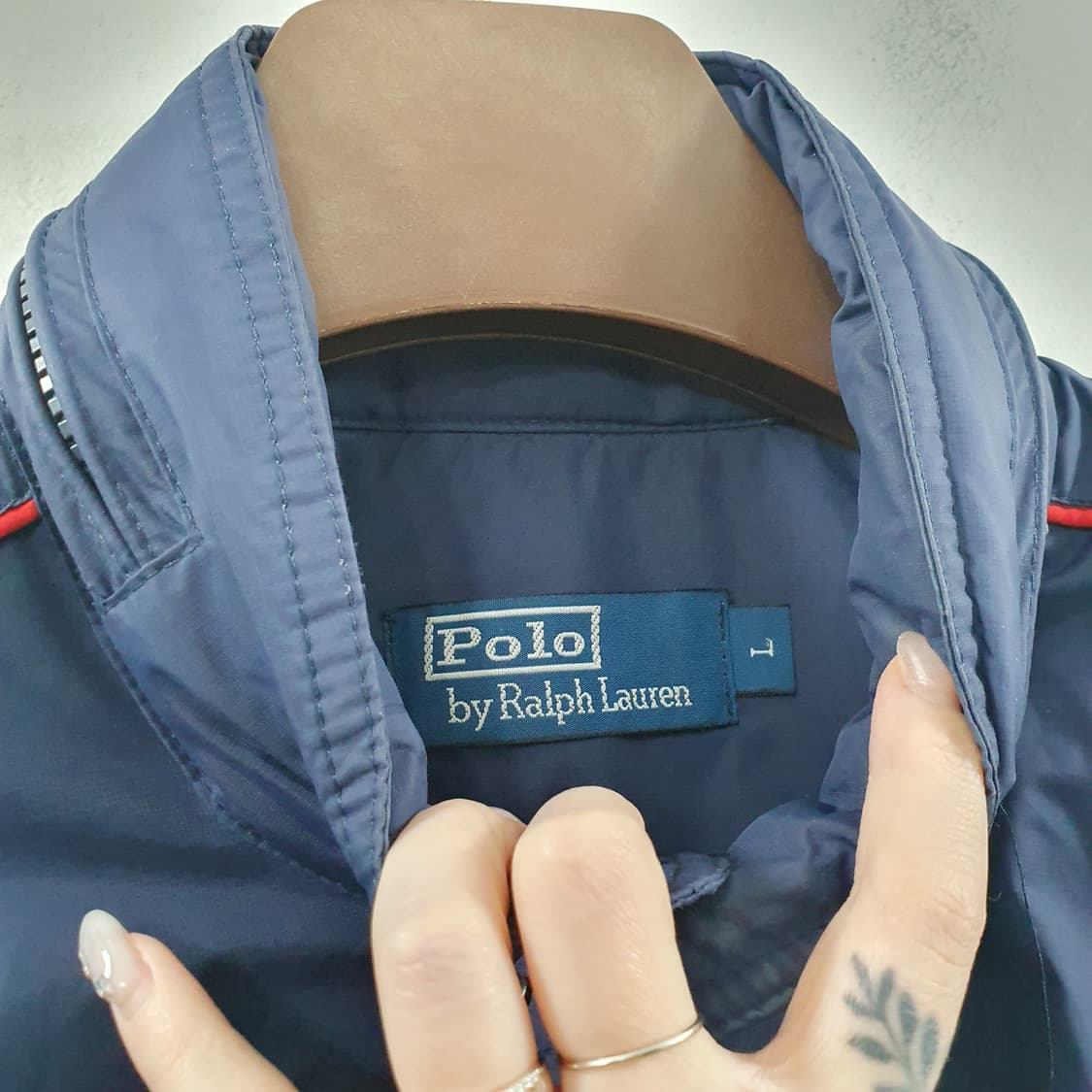 L 폴로랄프로렌 남성 네이비 빈티지 레이싱 팀 점퍼 빅포니 자켓 상품이미지4