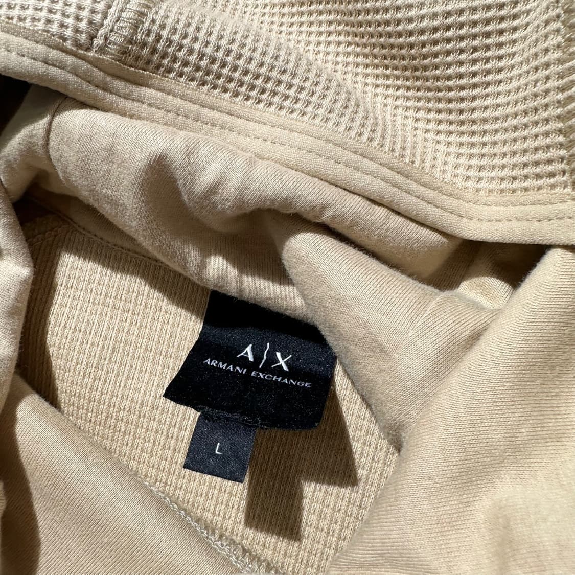 아르마니 익스체인지 와플 풀오버 후드 상품이미지6