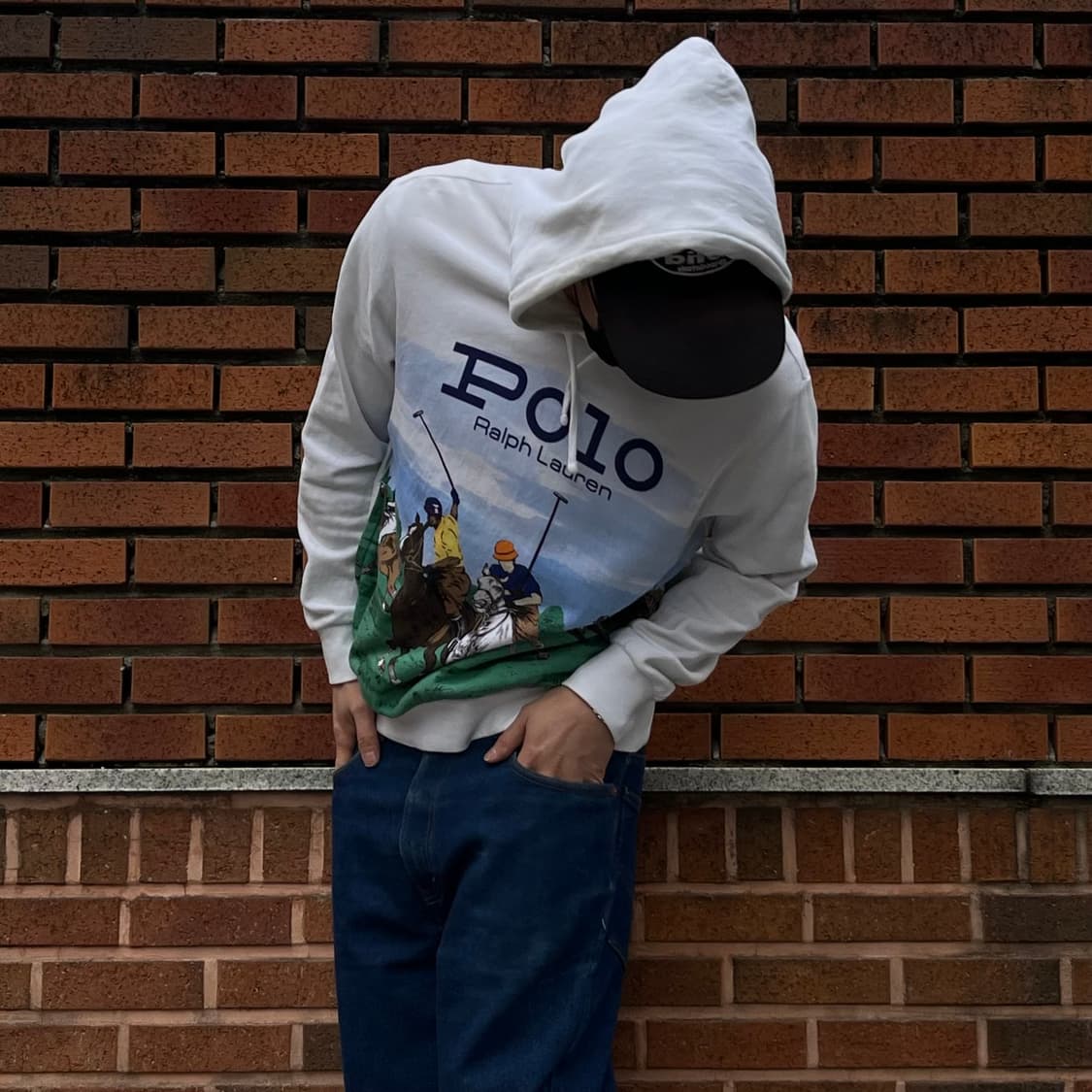 폴로 에퀘스트리안 프린트 후디 (100-105) 상품이미지2