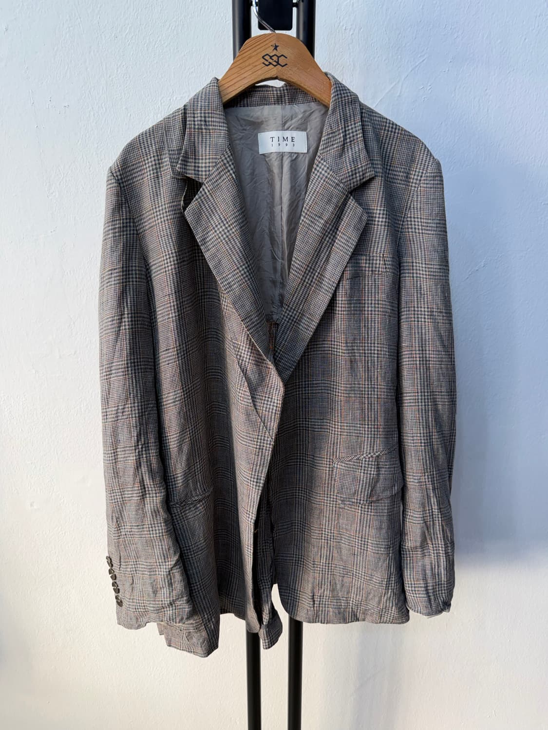 정품) TIME 타임1193 한섬 체크무늬 자켓 82 상품이미지1