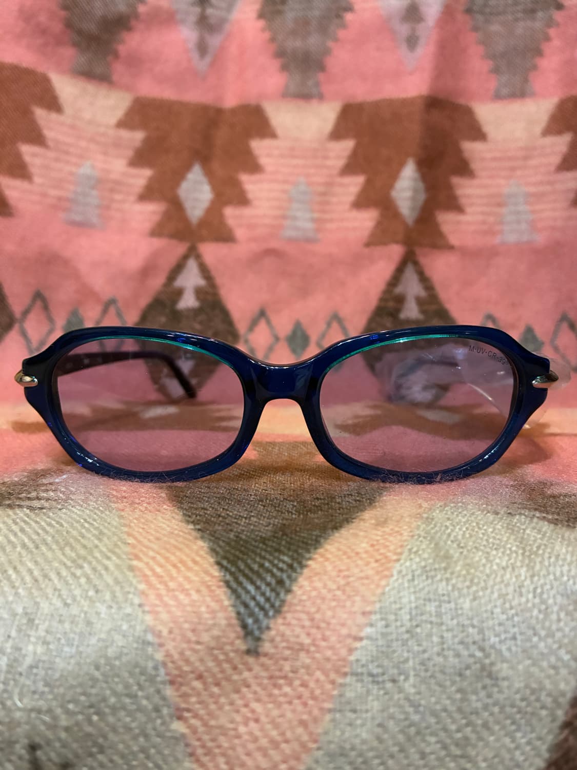 MCM 캣아이 블루 컬러  각인 프레임 선글라스 상품이미지1