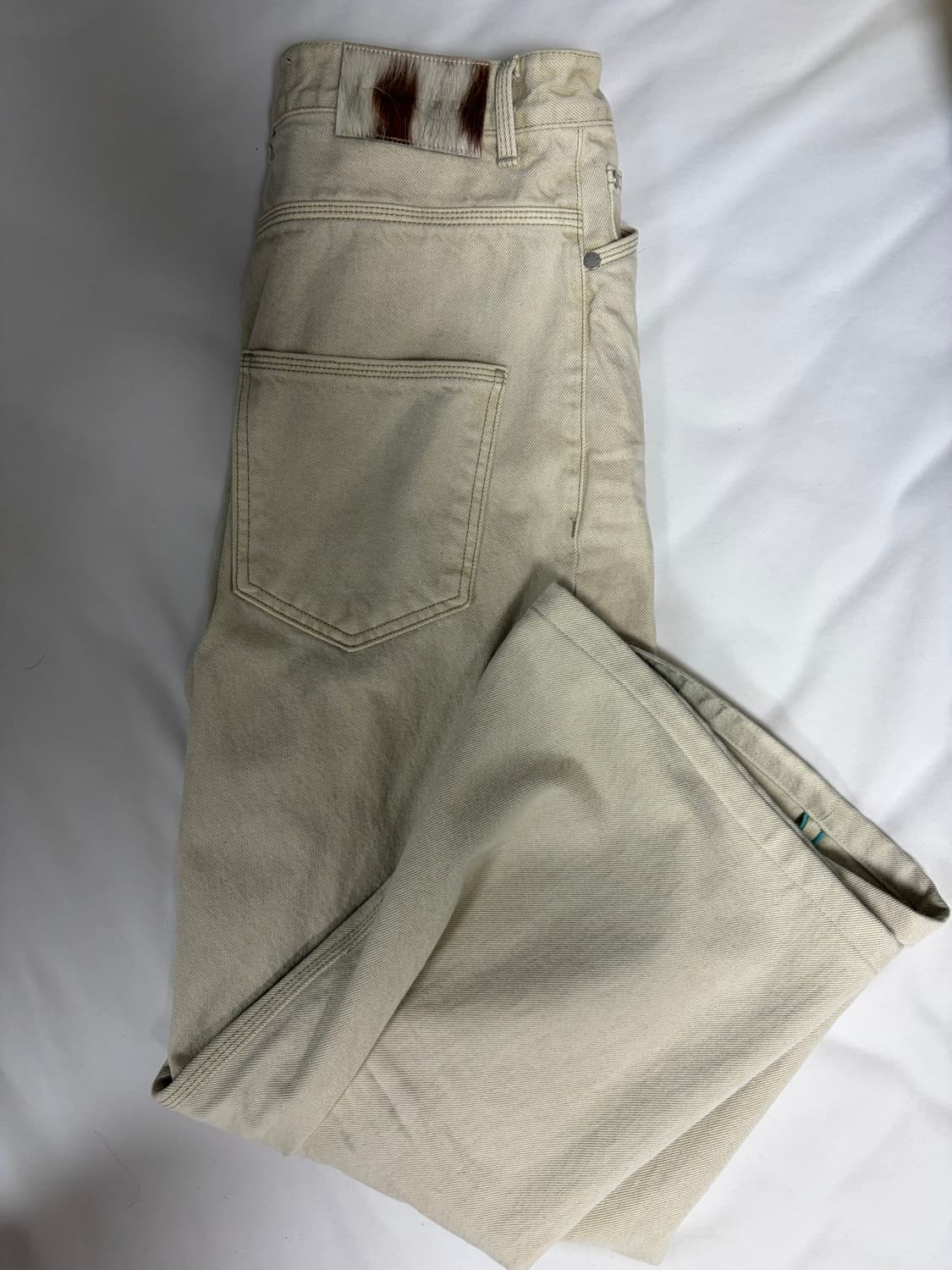 STU 루즈핏 데님 팬츠 샌드 상품이미지3