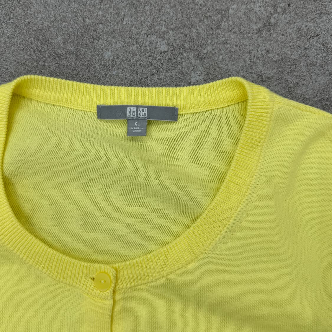 유니클로 옐로우 가디건 상품이미지4