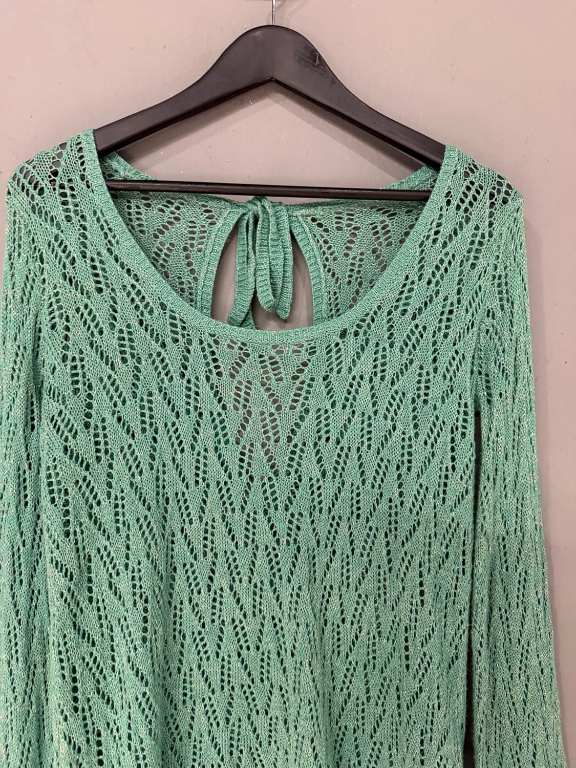 Mint punching detail summer knit top 상품이미지6