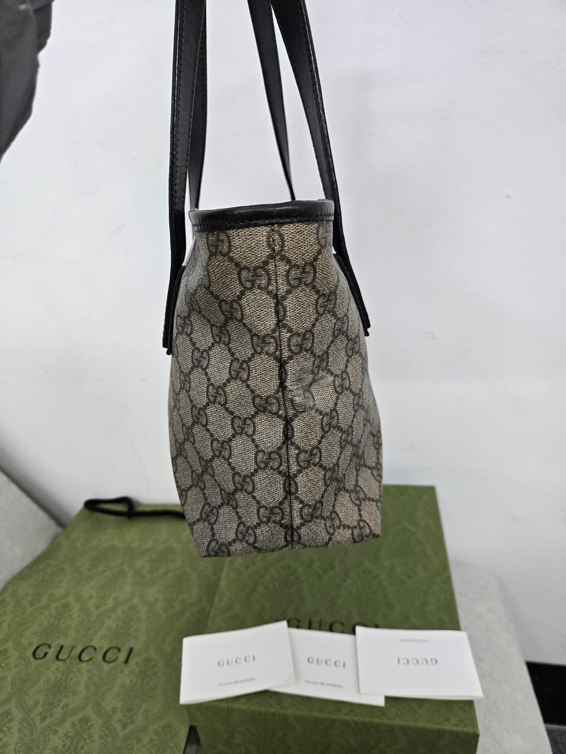 [보증서 정품] 구찌 시그니처 토트 숄더백 상품이미지4