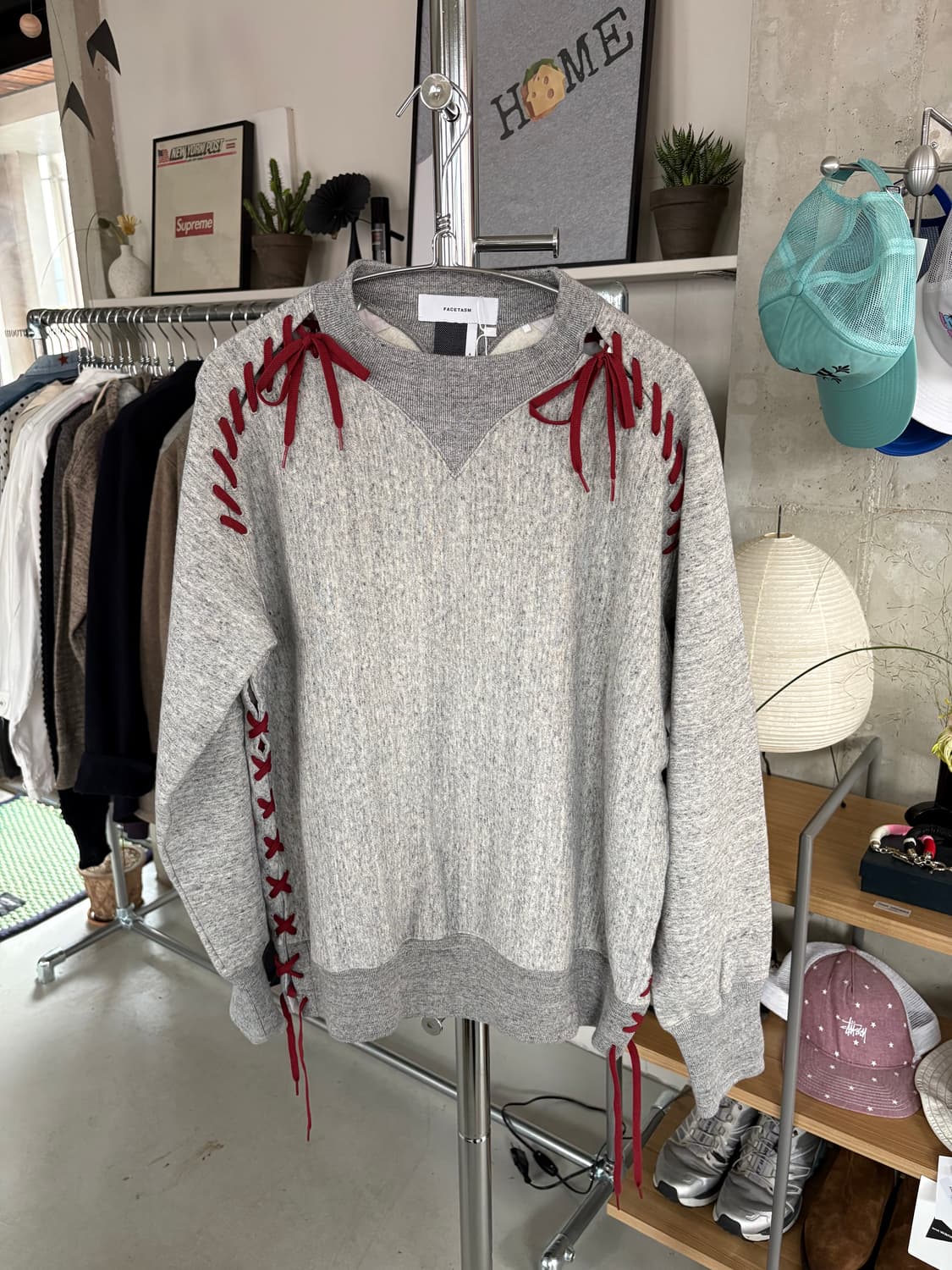 Facetasm 파세타즘 레이스 스웻 셔츠 상품이미지2