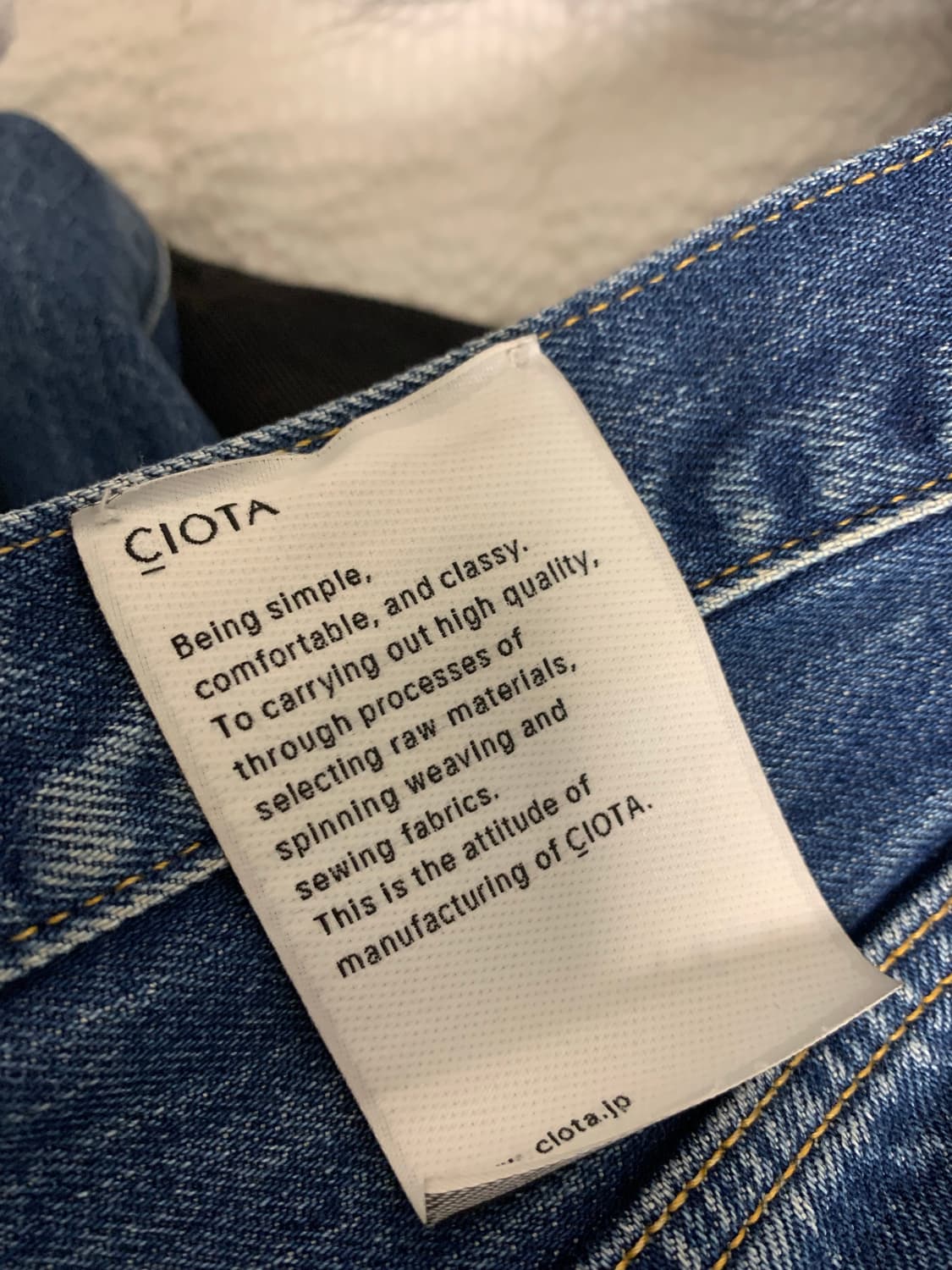 CIOTA 시오타 셀비지데님 (size 34) 상품이미지4