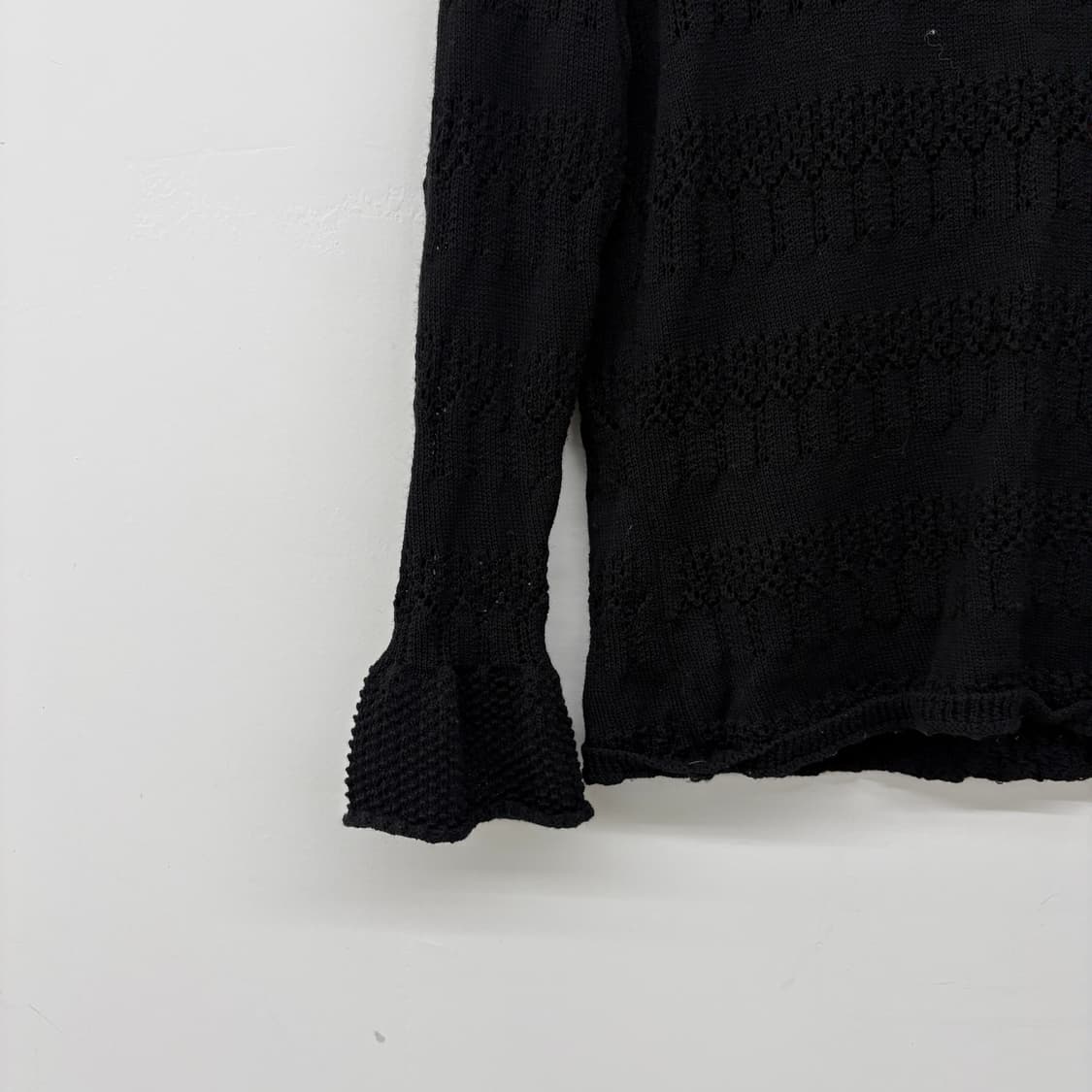 폴로 랄프로렌 블랙 니트 긴팔 블라우스 여m 상품이미지3