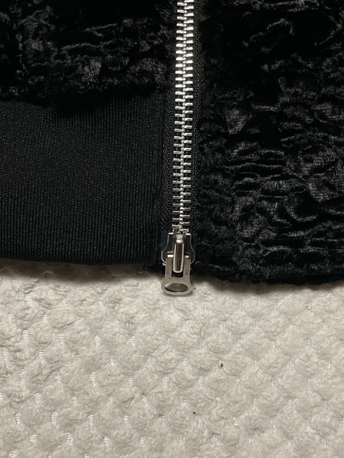 KYHO 기호 2WAY 벨벳 쇼트 봄버 블루종 자켓 블랙(클리닝O) 상품이미지6