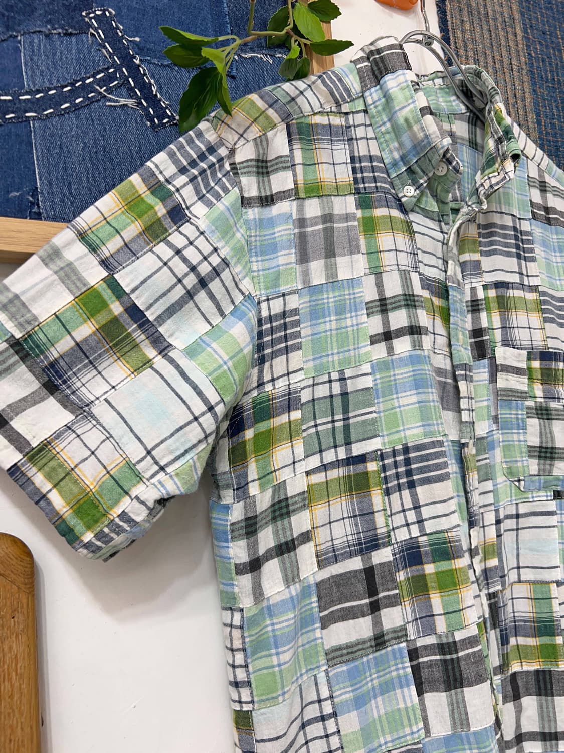Patchwork Madras Check B.D. Shirt 상품이미지6