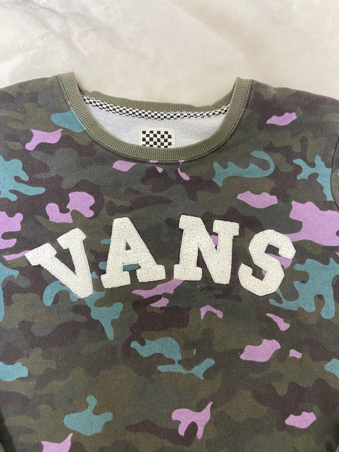 빈티지 반스 카모 맨투맨 vans 상품이미지2