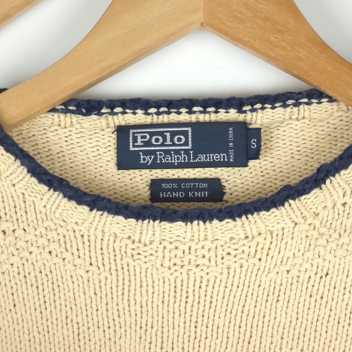 [S] 90s-00s 폴로 랄프로렌 성조기 코튼 핸드니트 상품이미지5