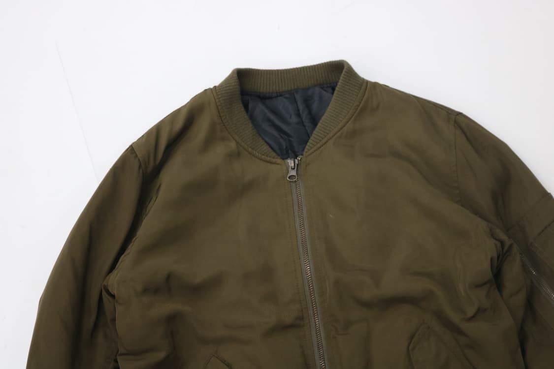 빈티지 카키 MA-1 항공 점퍼 (M) 상품이미지3