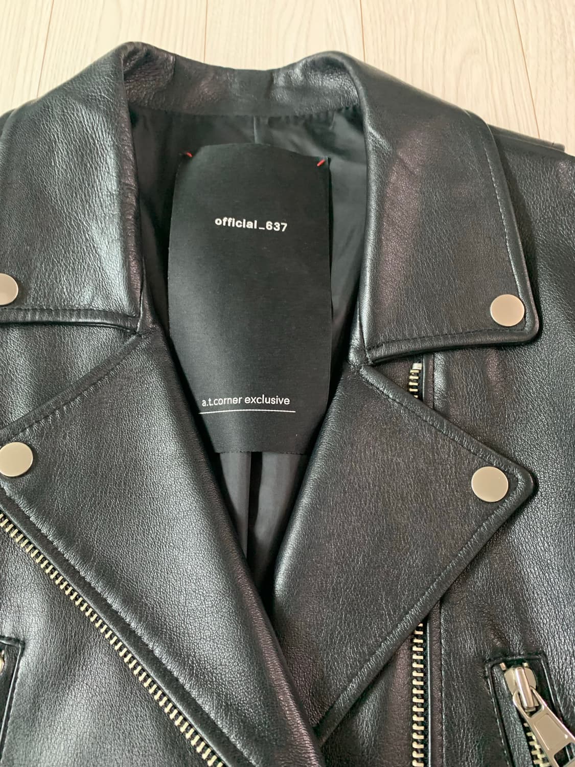 official.637 천연 양가죽 라이더 자켓 상품이미지3