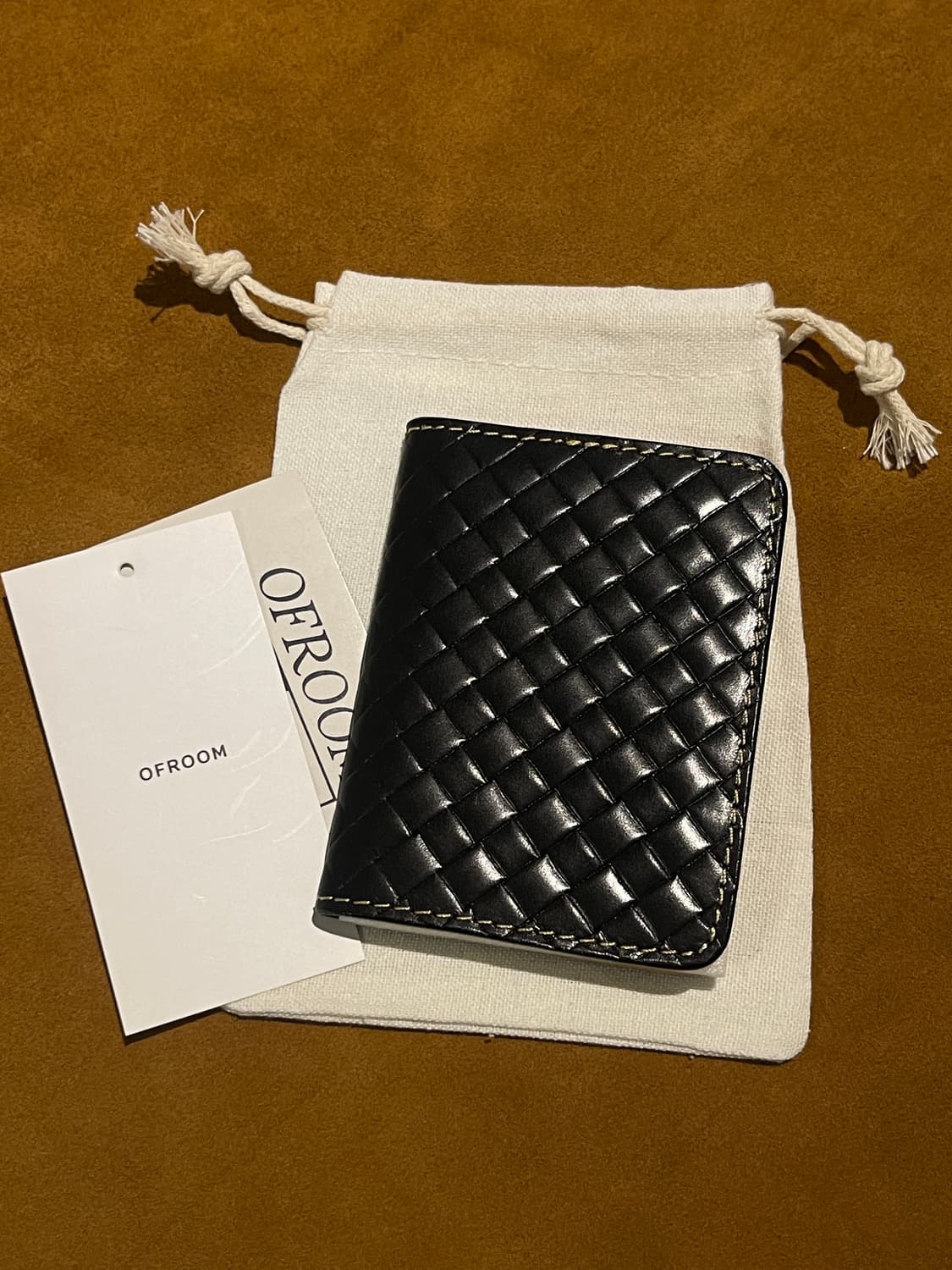 소가죽 위빙 반지갑 브라운  상품이미지7
