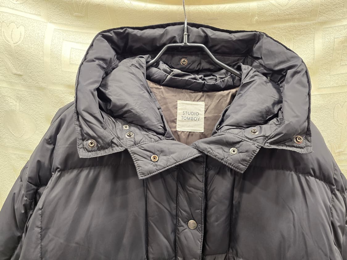 스튜디오톰보이 오버핏 롱패딩 블랙 프리사이즈 상품이미지2