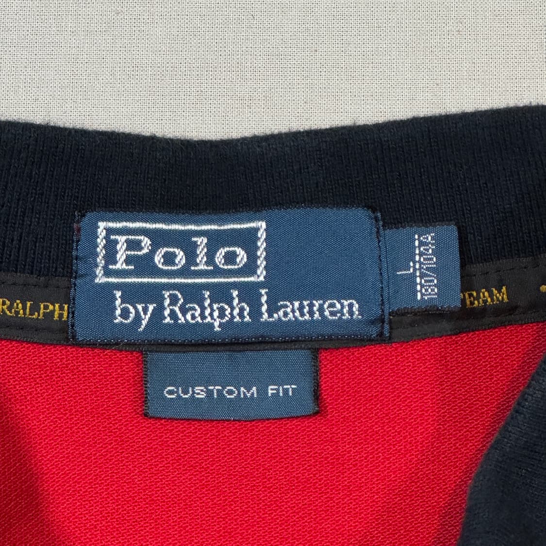 L) 폴로 랄프로렌 블랙와치 골드 빅포니 반팔 카라티 상품이미지7