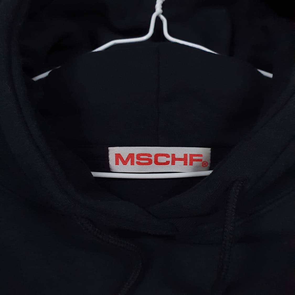 MSCHF 미스치프 롬버스 빅로고 기모 후드티 블랙 오버핏 후디 M 상품이미지5