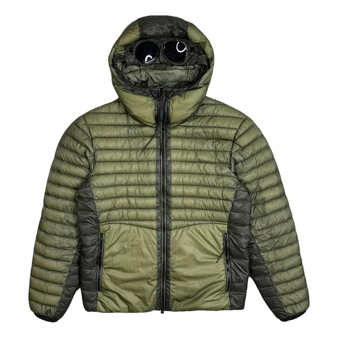 54사이즈 CP컴퍼니 디디쉘 경량 고글 패딩 점퍼 카키 상품이미지1