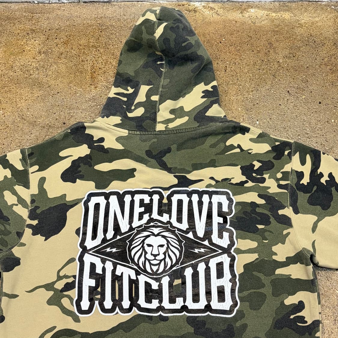 USA 미국 빈티지 카모 사자 후드티 상품이미지2