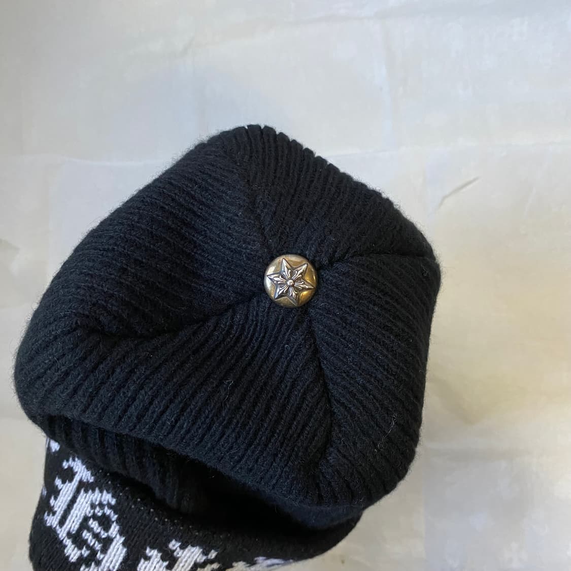 [Free] 크롬하츠 빅 대디 캐시미어 비니 블랙 상품이미지4