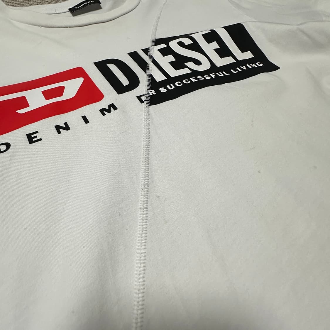 DIESEL t-shirt white 상품이미지4