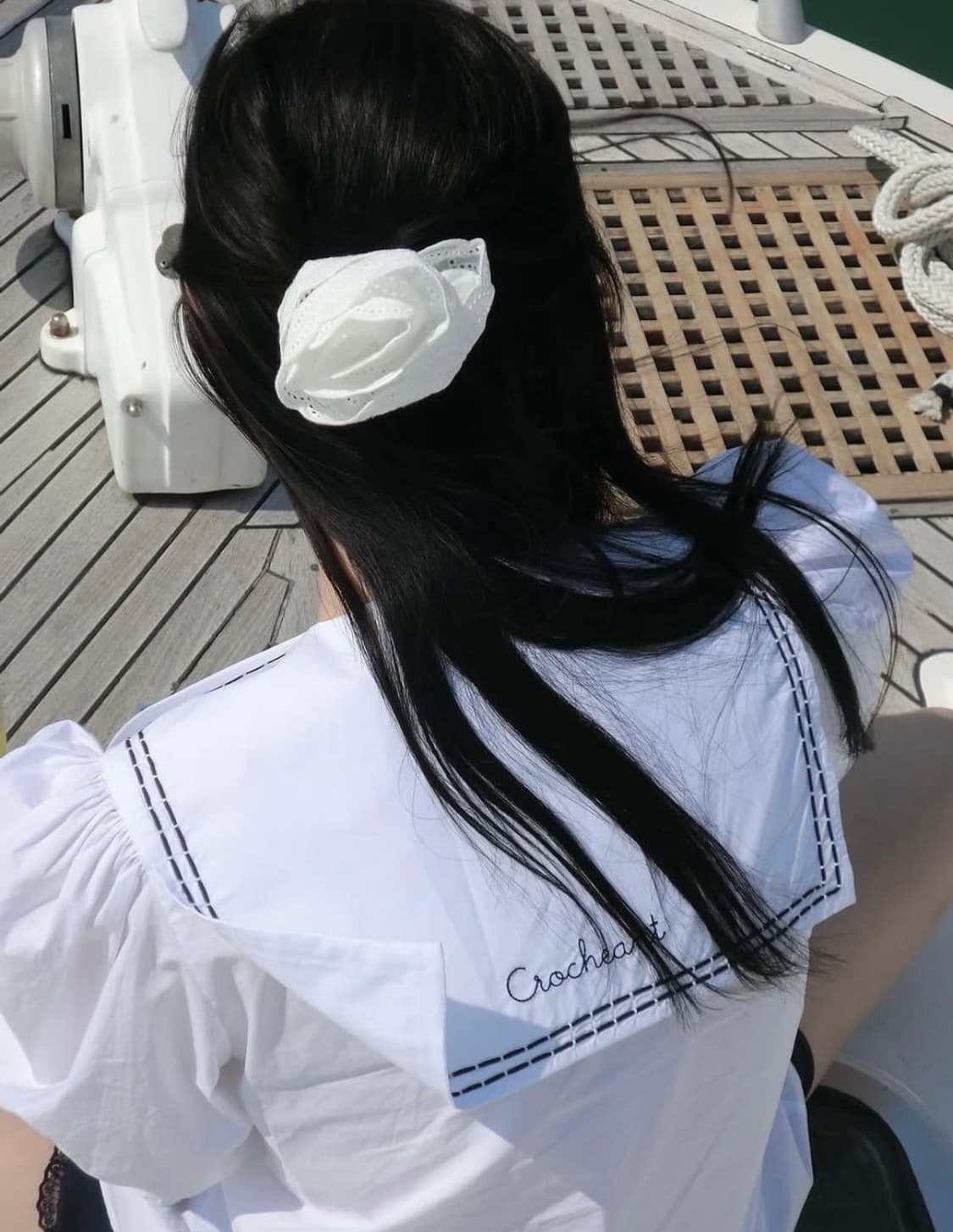 크로쉐안트 세일러 블라우스 상품이미지2