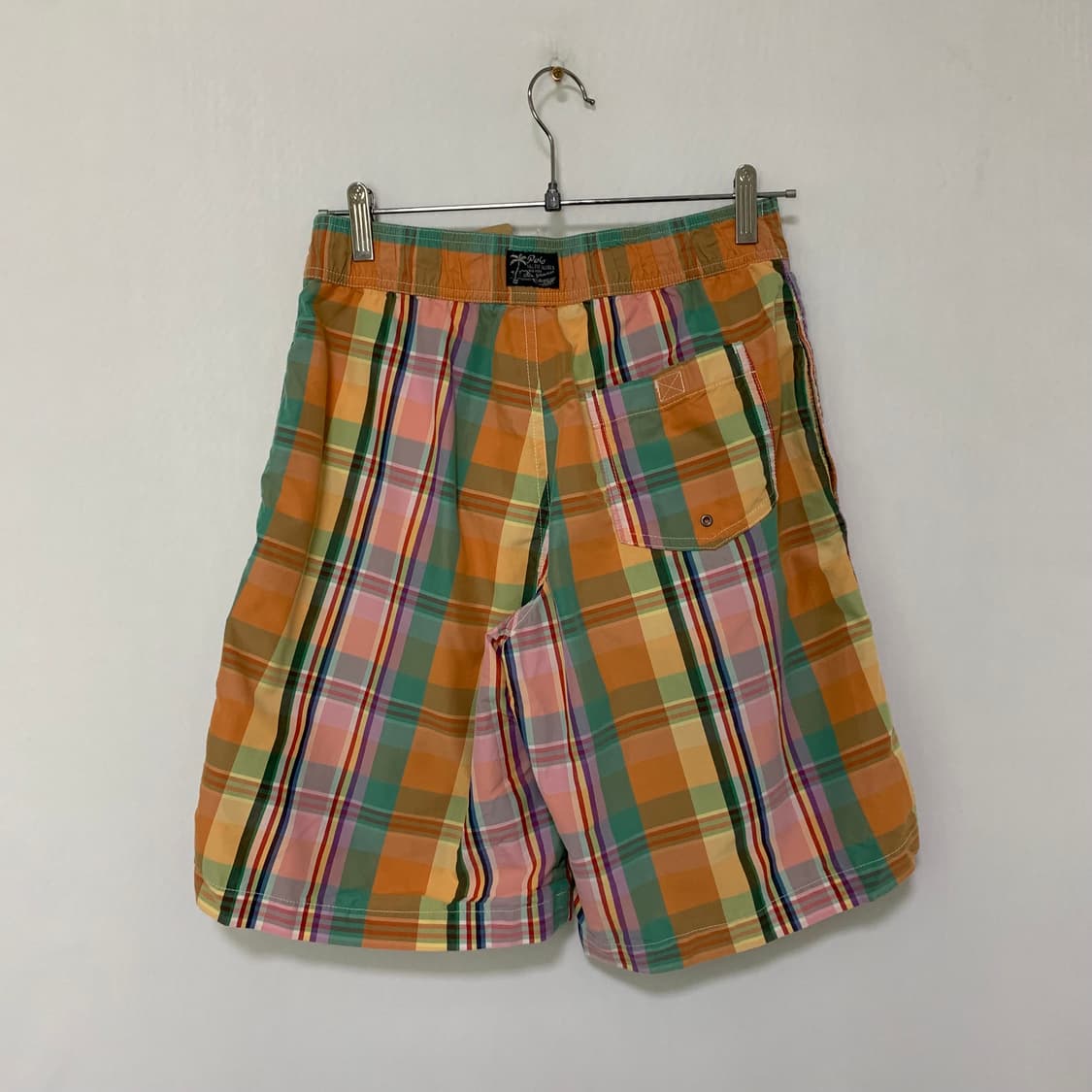 폴로 랄프로렌 하와이안 밴딩 체크 반바지 남녀공용 상품이미지3